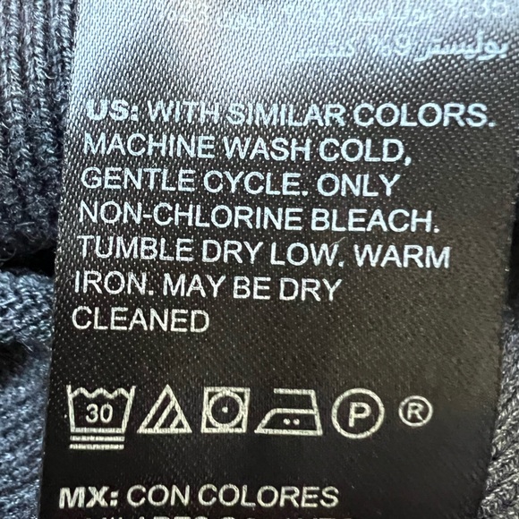 (M) White House Black Market blue/grey sweater. - Picture 6 of 8